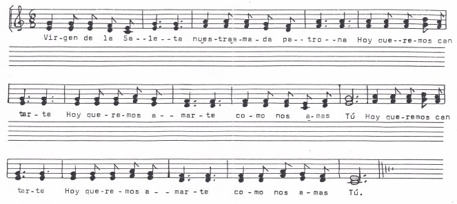 Himno Saleta Partitura