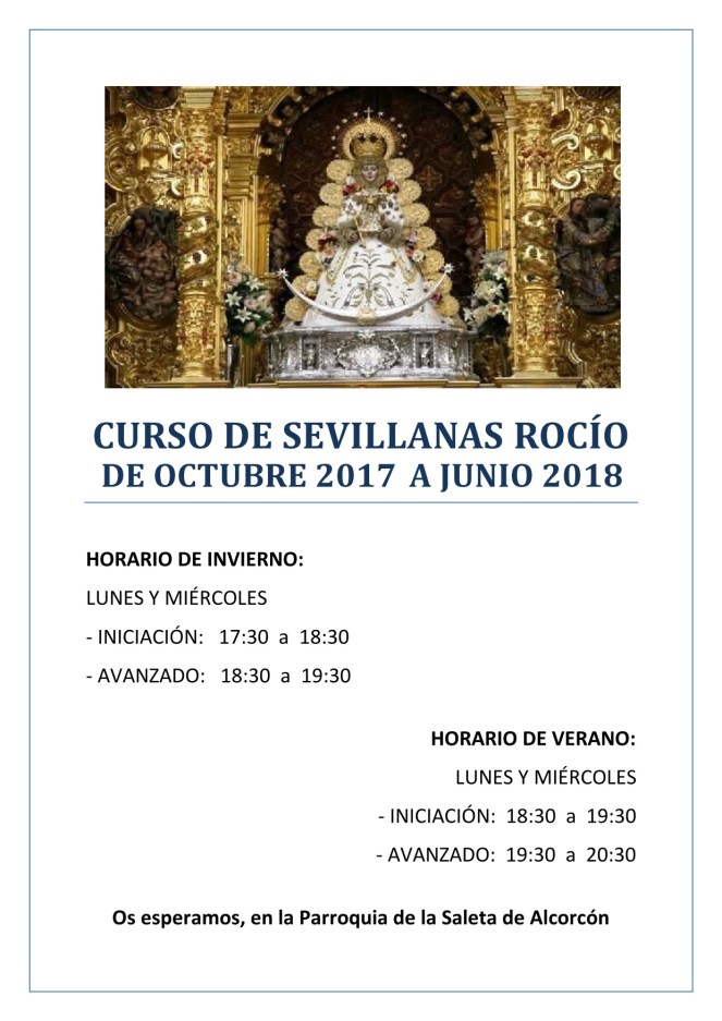2017 - Cartel Curso de Sevillanas